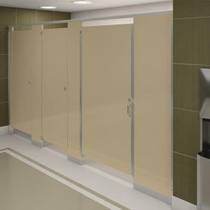 restroom partitions usually use HPL board as the main material.